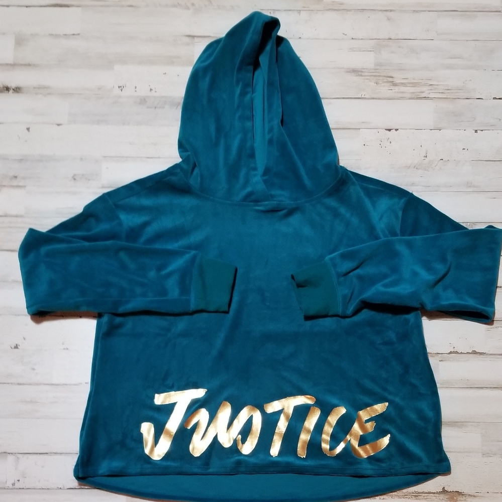 Justice sz.18 plus NWT crop hoodie